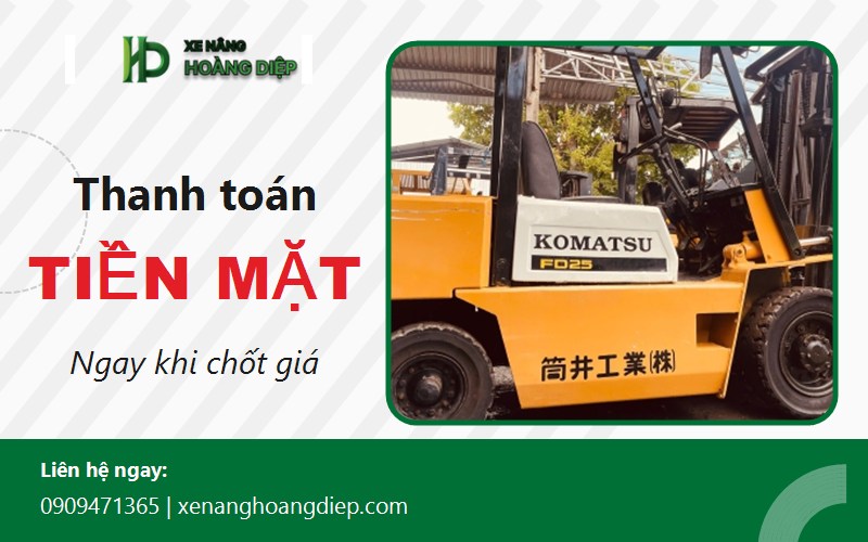 báo giá thu mua xe nâng cũ cao nhất